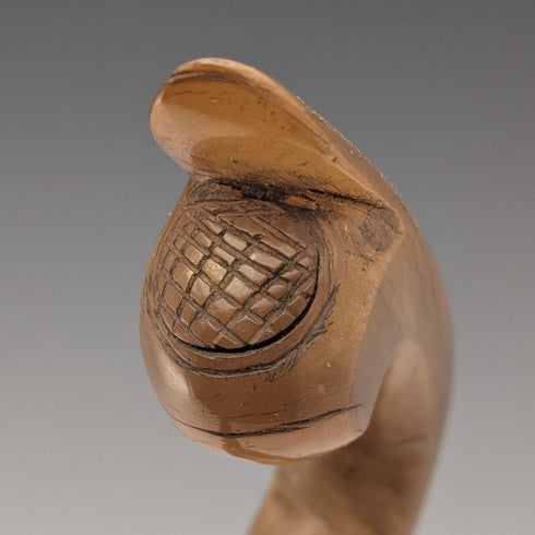 British vintage horn shaft horn handle walking stick 94cm